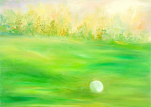 Golf. Oil on canvas