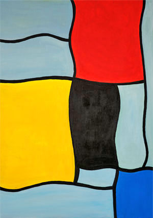 Funny Piet Mondrian after holiday