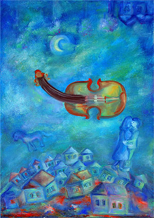 Marc Chagall's violin. Tatiana Sokolova - artist