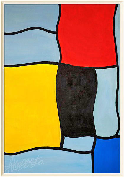 Funny Piet Mondrian after holiday