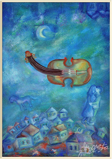Marc Chagall's violin. Tatiana Sokolova - artist