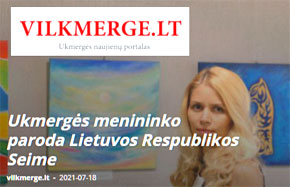 Ukmergės menininko paroda Lietuvos Respublikos Seime